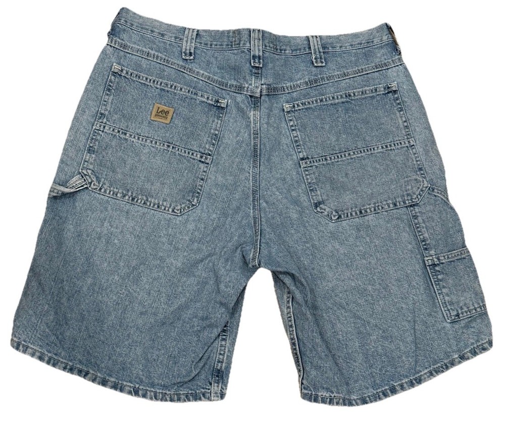 Vintage Lee Dungarees Carpenter Jean Shorts Men’s Size 40 Blue Denim Workwear