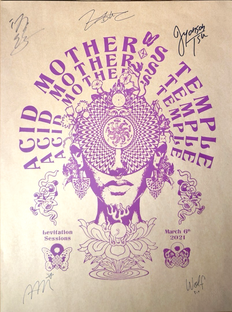 Acid Mothers Temple 75 limited Ed. Tour Poster  Signed by the Band! 24