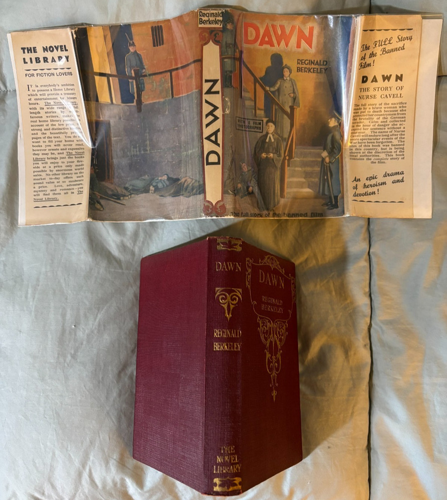 Dawn UK small movie tie-in DJ & film stills VG+ c1928 Sybil Thorndike