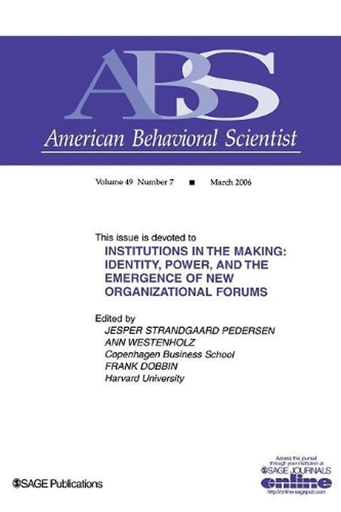 Institutions in the Making: Identity, Power and the Emergence of New Organizatio