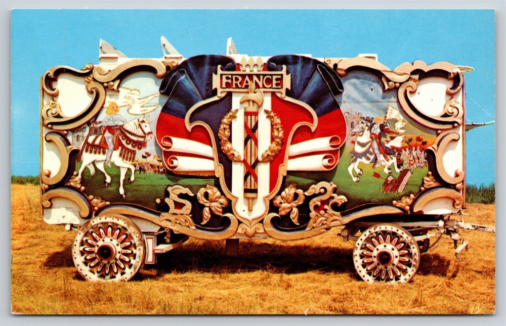 Circus~France Bandwagon @ Circus World Museum Baraboo Wisconsin~Vintage Postcard