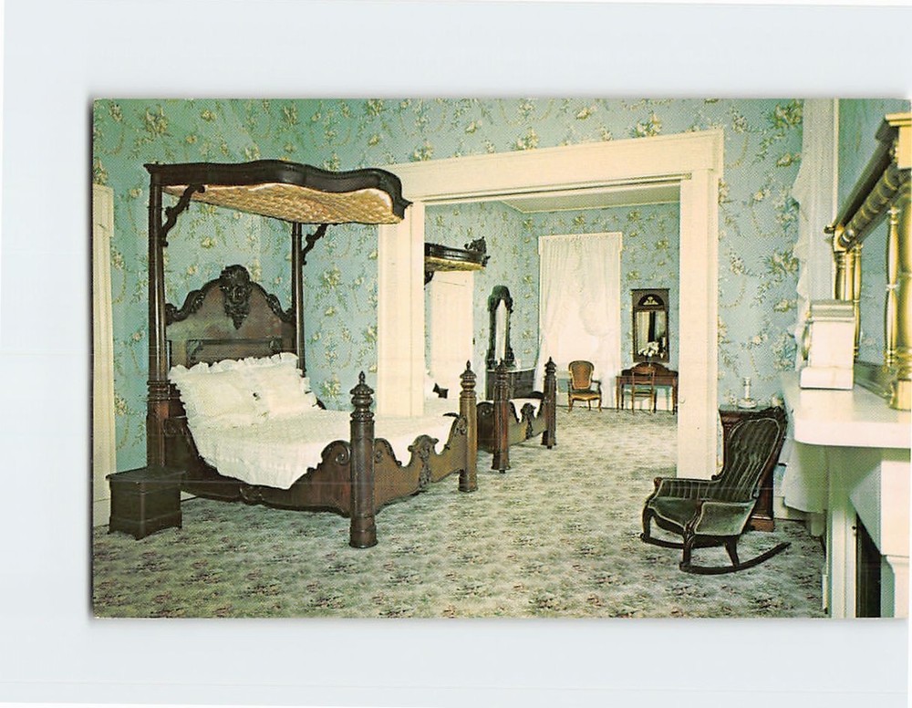 Postcard Double Bedroom Belle Meade Mansion Nashville Tennessee USA