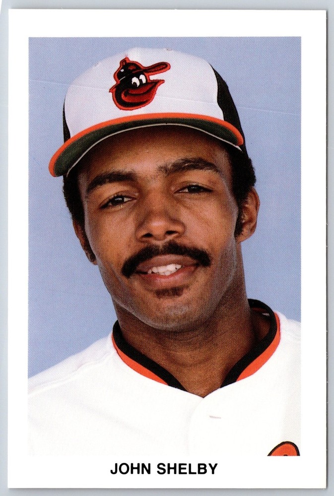 Sports~Portrait Of John Shelby Baltimore Orioles Baseball Team~Vintage Postcard