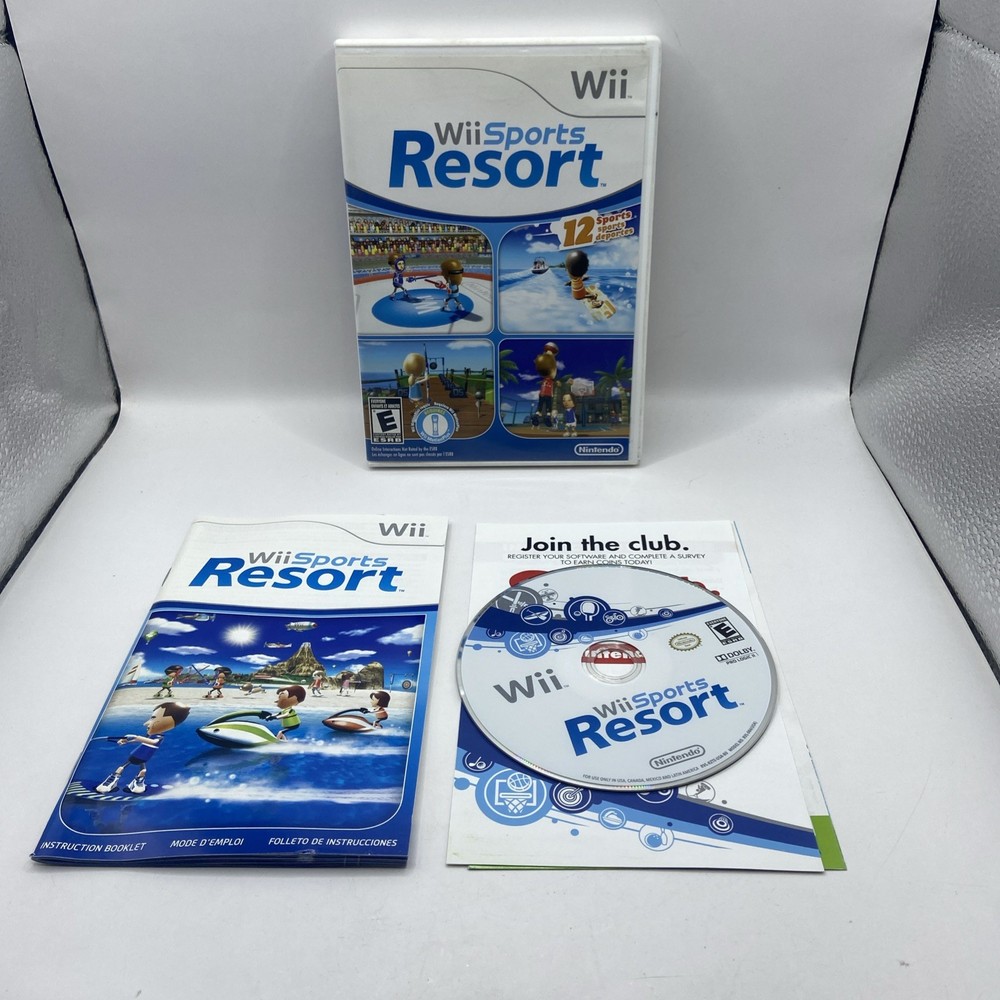 Wii Sports Resort (Nintendo Wii, 2009) CIB Complete With Manual