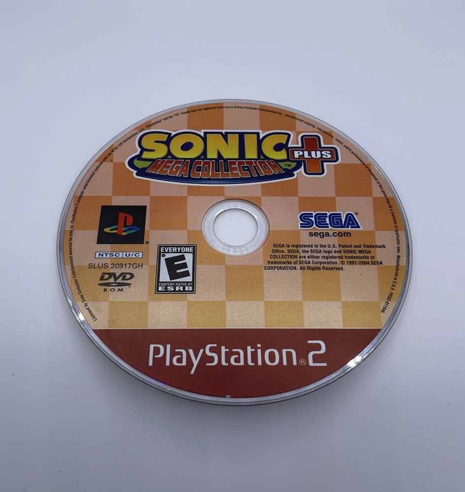 Sonic Mega Collection Plus (Sony PlayStation 2 2004) Greatest Hits PS2 Disc Only