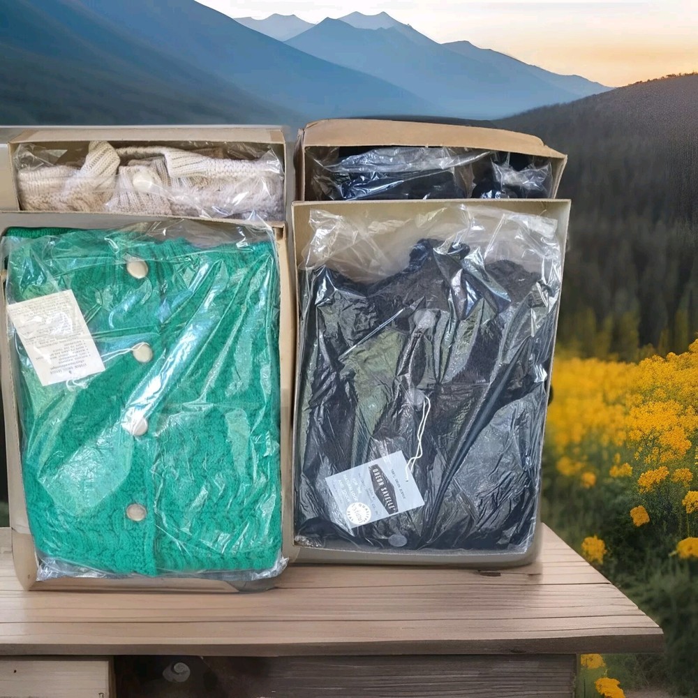 1960s! British Vogue- Knit Sweater/Size Small New In Package! Long Sleeve