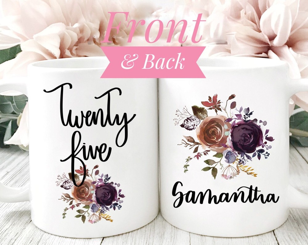 Personalized Birthday Mug Personalized 25th Birthday Personalized Mug For Her