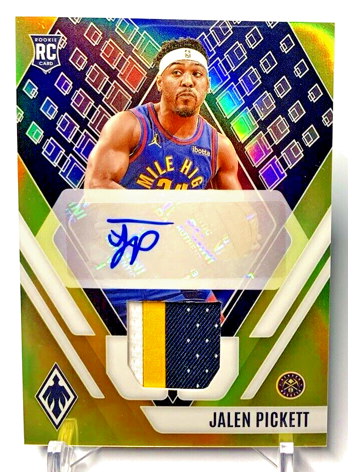 2023-24 Panini Phoenix Rookie Jersey Autographs Yellow Prizm Jalen Picket RC /35