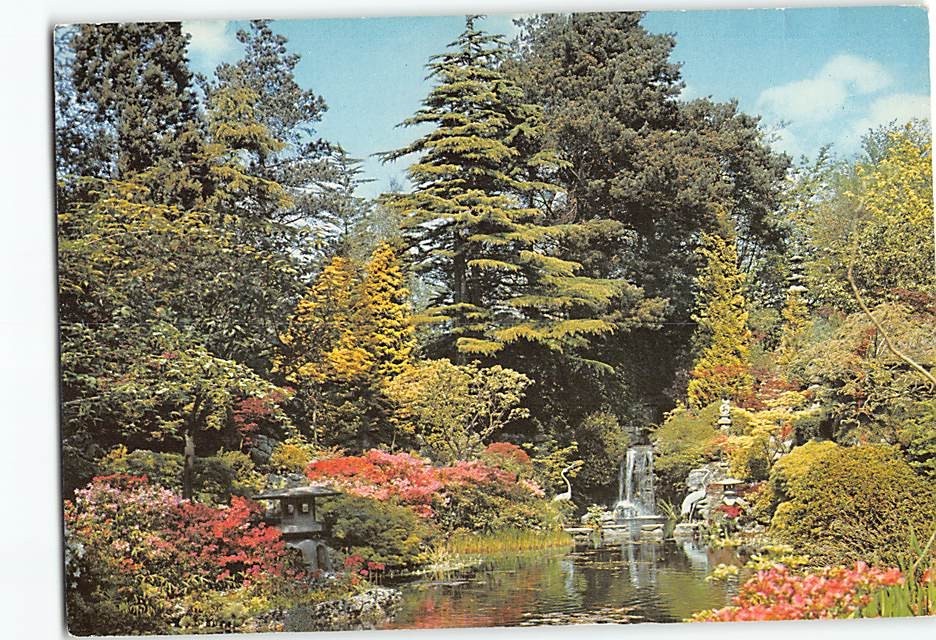 Postcard Japanese Garden Compton Acres Dorset England
