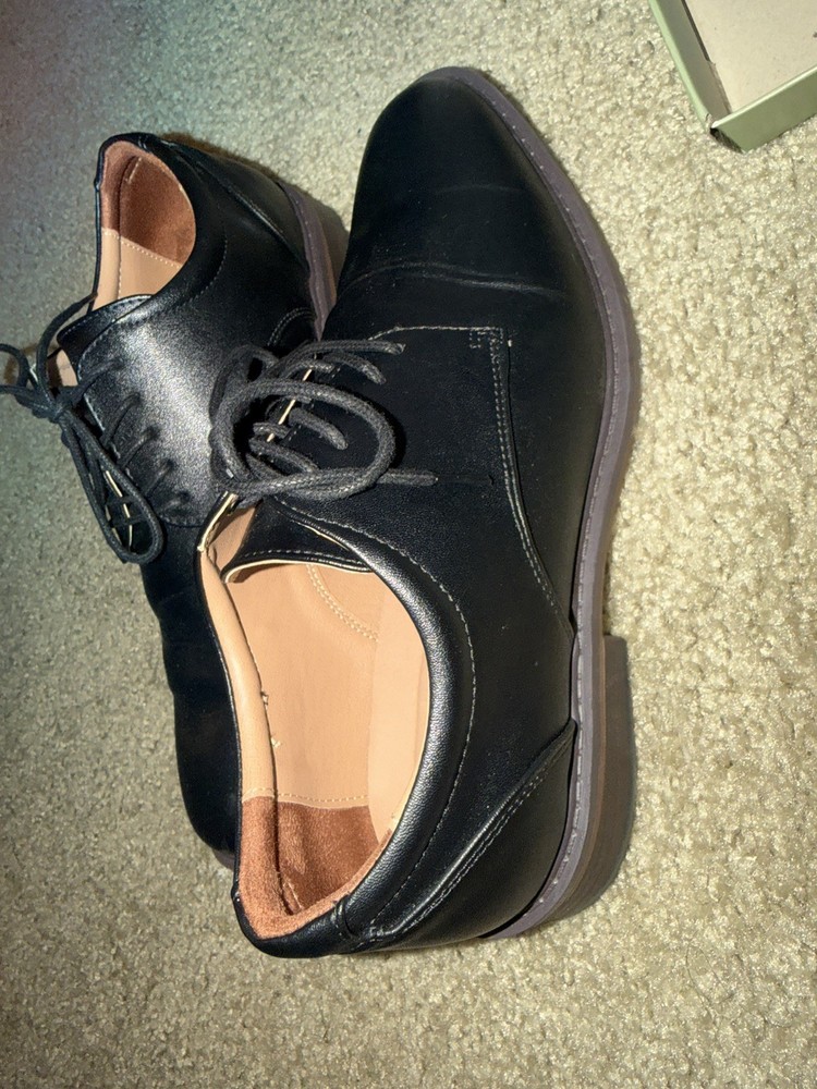 Goodfellow Men's Leo Flats Dress Casual Oxford Dress Shoe Black, Size 8
