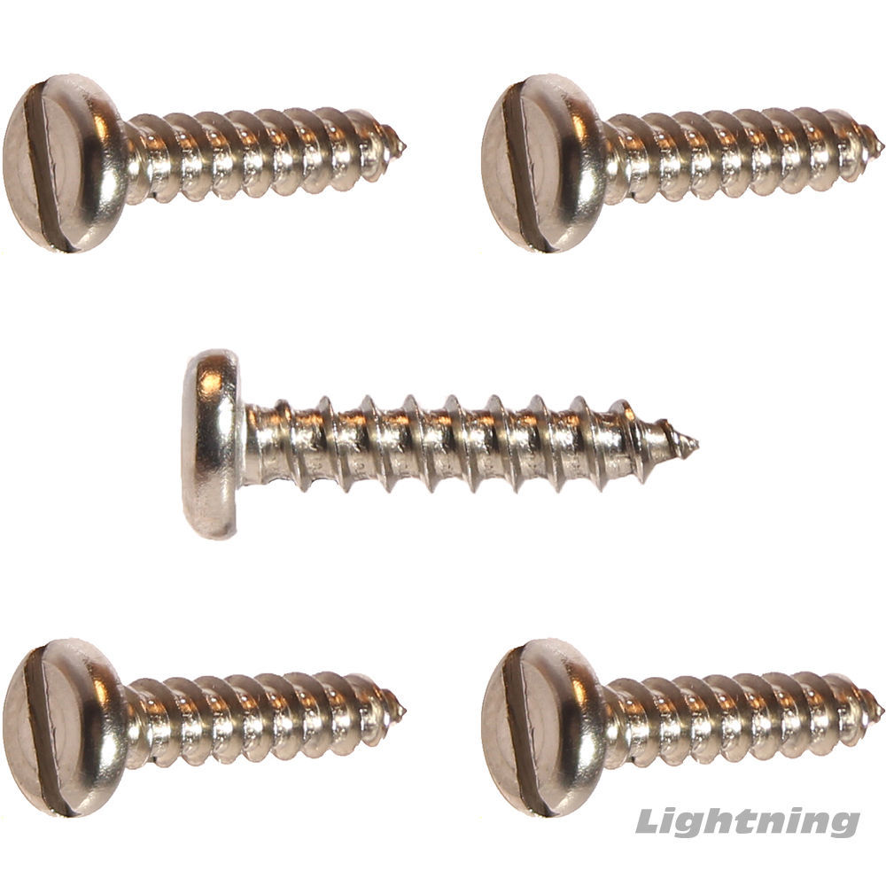 Slotted pan Head Sheet Metal Tapping Screw Stainless Steel #4X3/4
