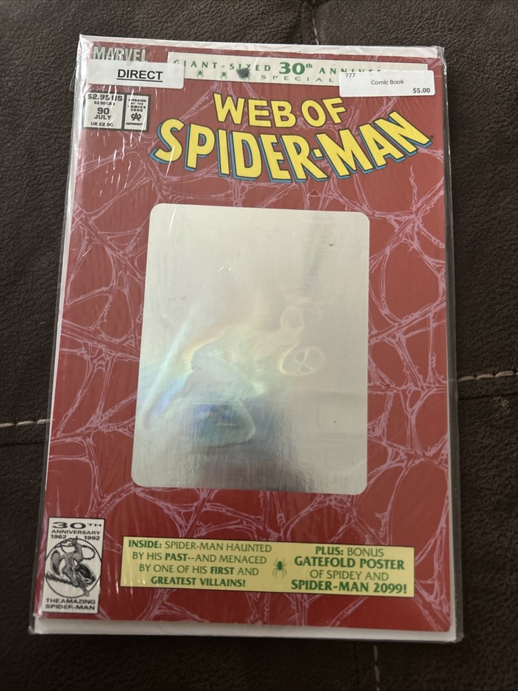Web of Spider-Man #90 Newsstand Variant (Marvel Comics July 1992)