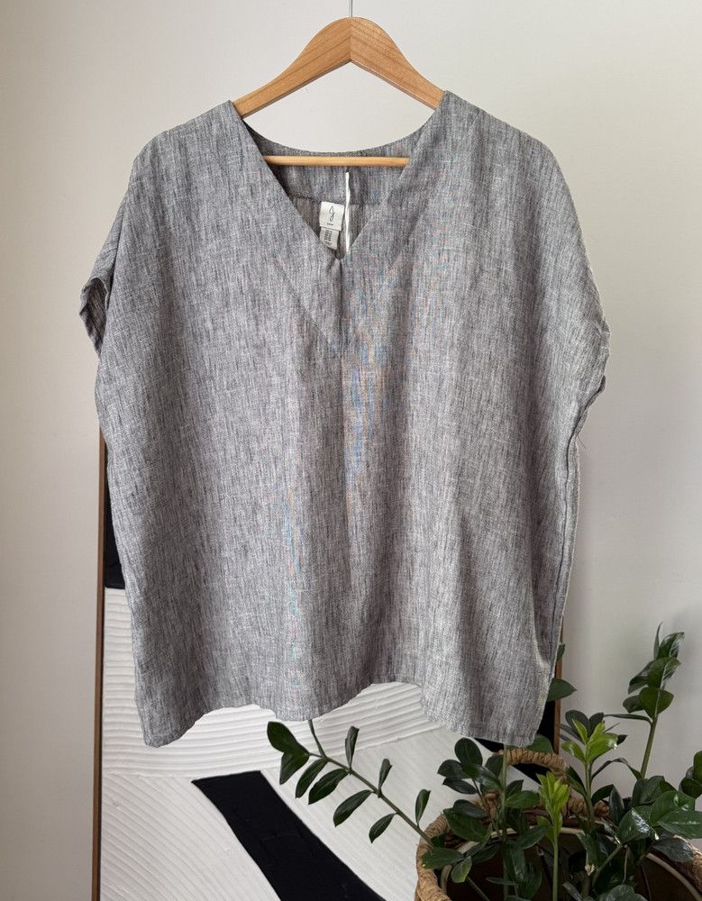 NWT Women's JOIE Heathered Gray Top Shirt Blouse Plus Size 1X NEW