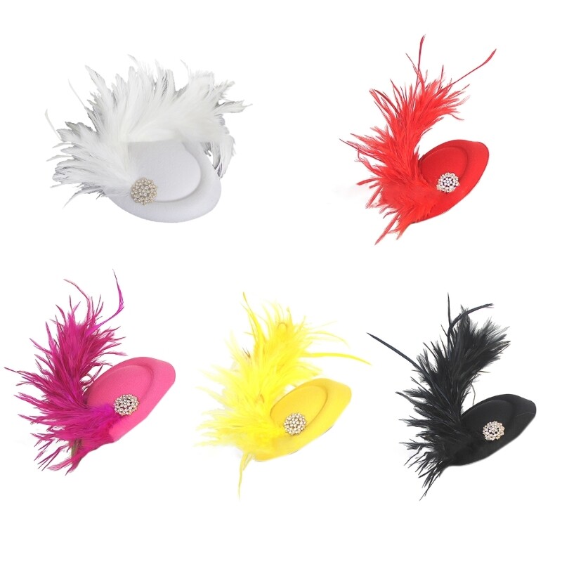 Hair Clip Felt Hat Prom Party Hair Clip Hair Ornament