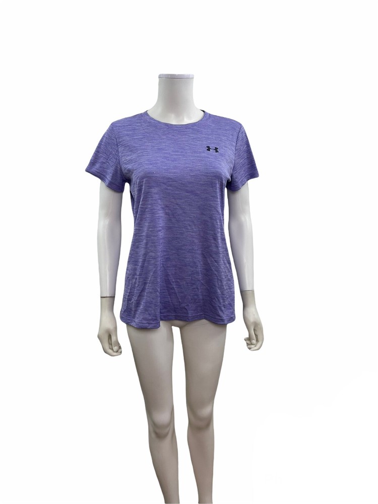 Under Armour Women’s Size M Short Sleeve Round Neck Loose fit Purple Shirt
