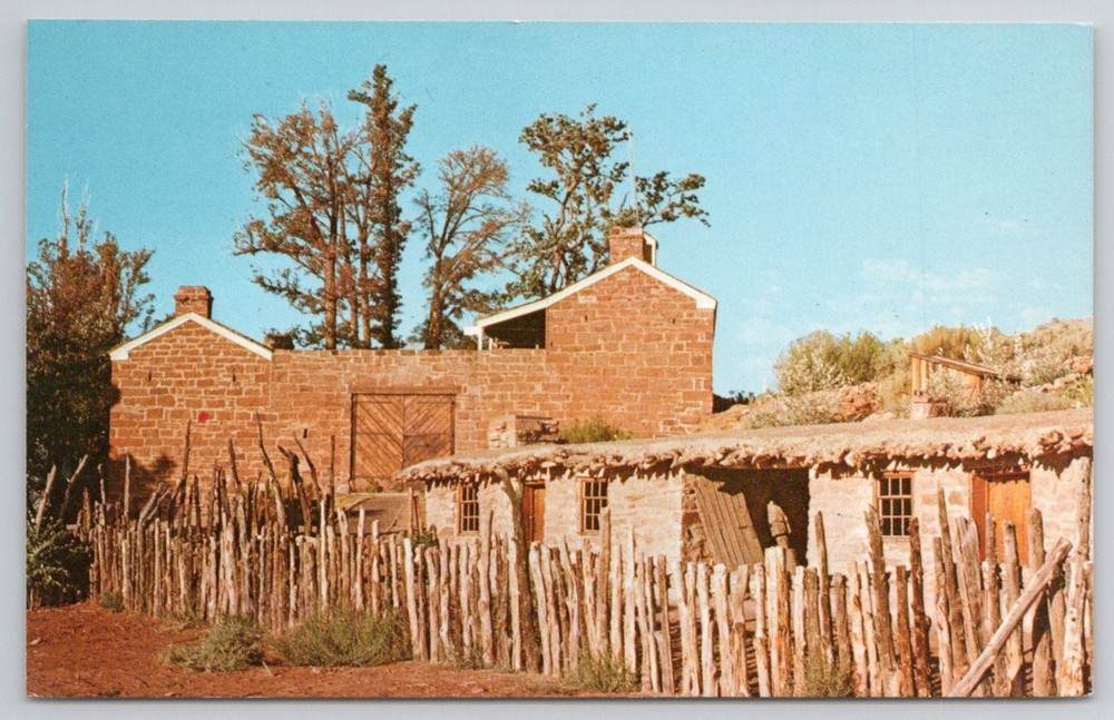 Pipe Spring National Monument Mormon Fort Arizona Vintage Postcard