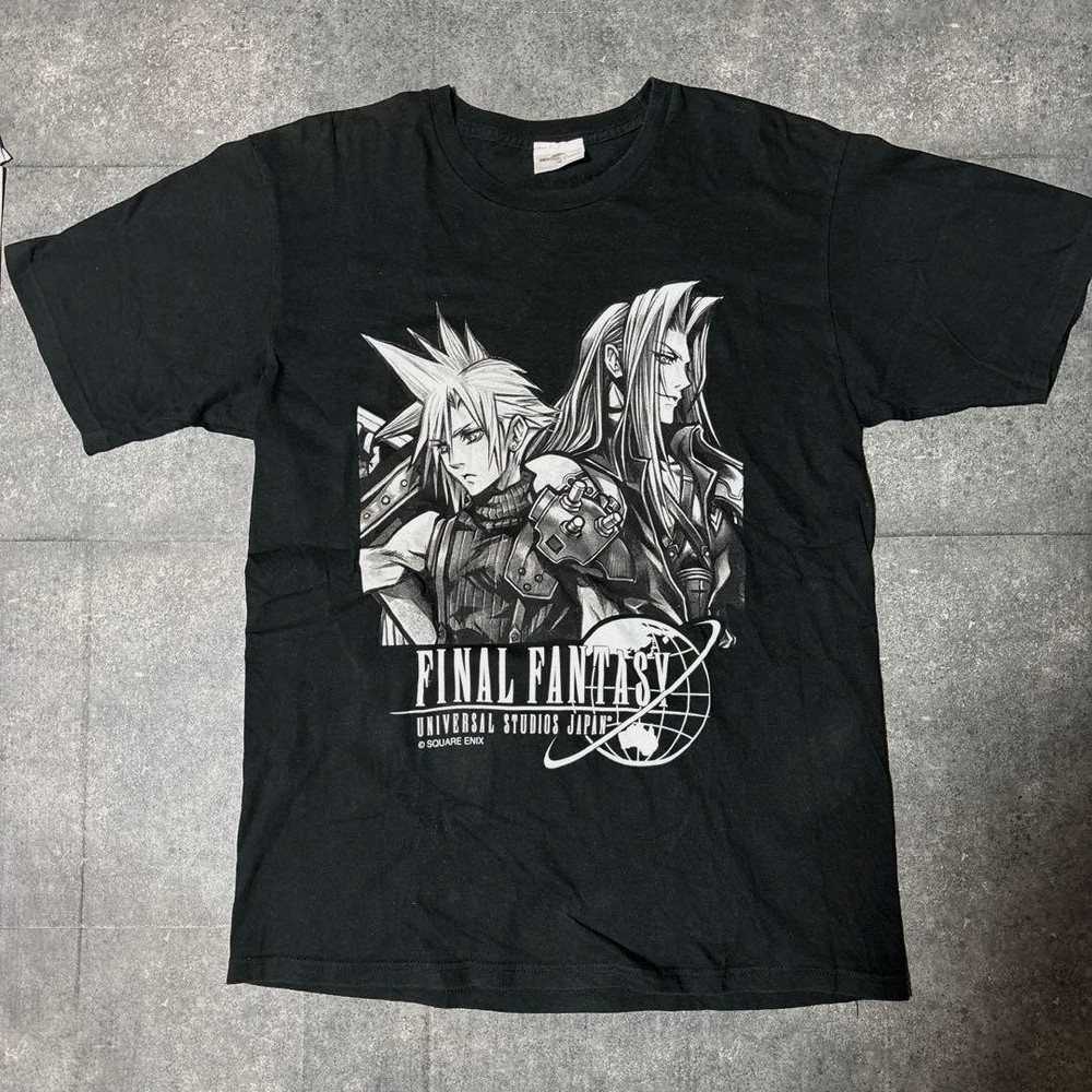 Final Fantasy VII Cloud & Sephiroth T-Shirt USJ Limited Edition Size XL
