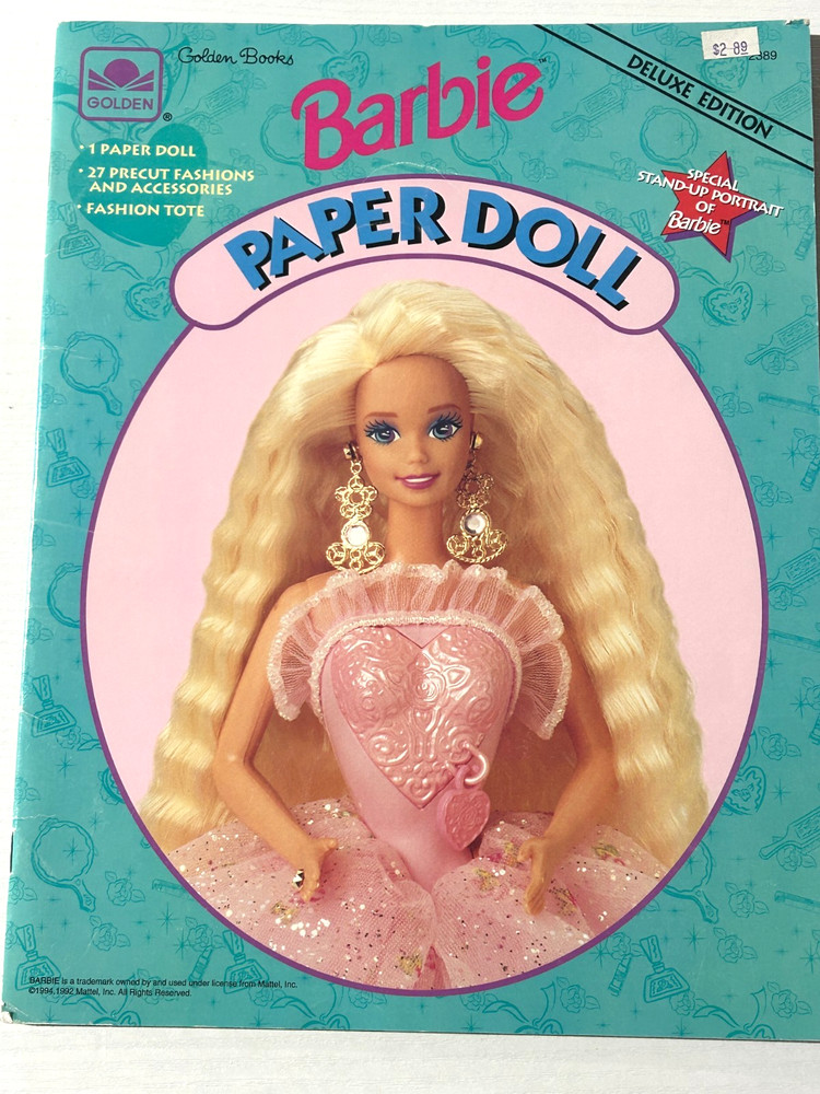 Paper Doll Book UNUSED Barbie Golden Book Mattel 1994