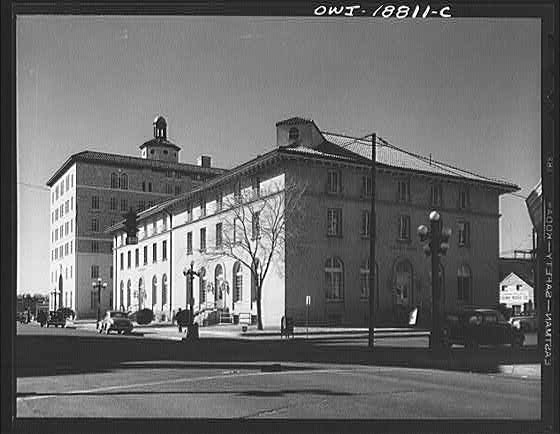 Photo:New Mexico. The post office and Federal building, Albuquerque