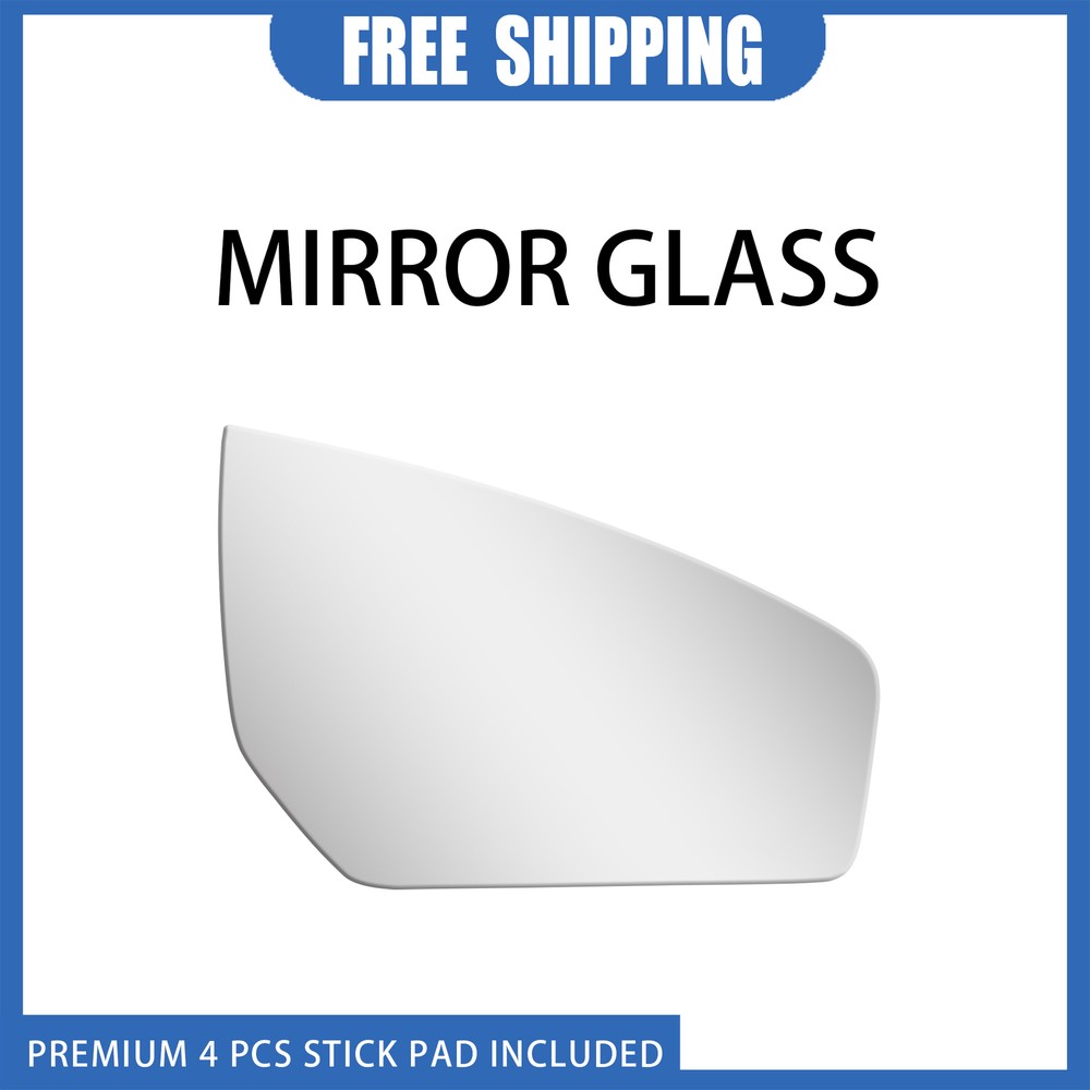 2007-2012 Nissan Sentra Right Side Convex Mirror Glass Replacement with Adhesive
