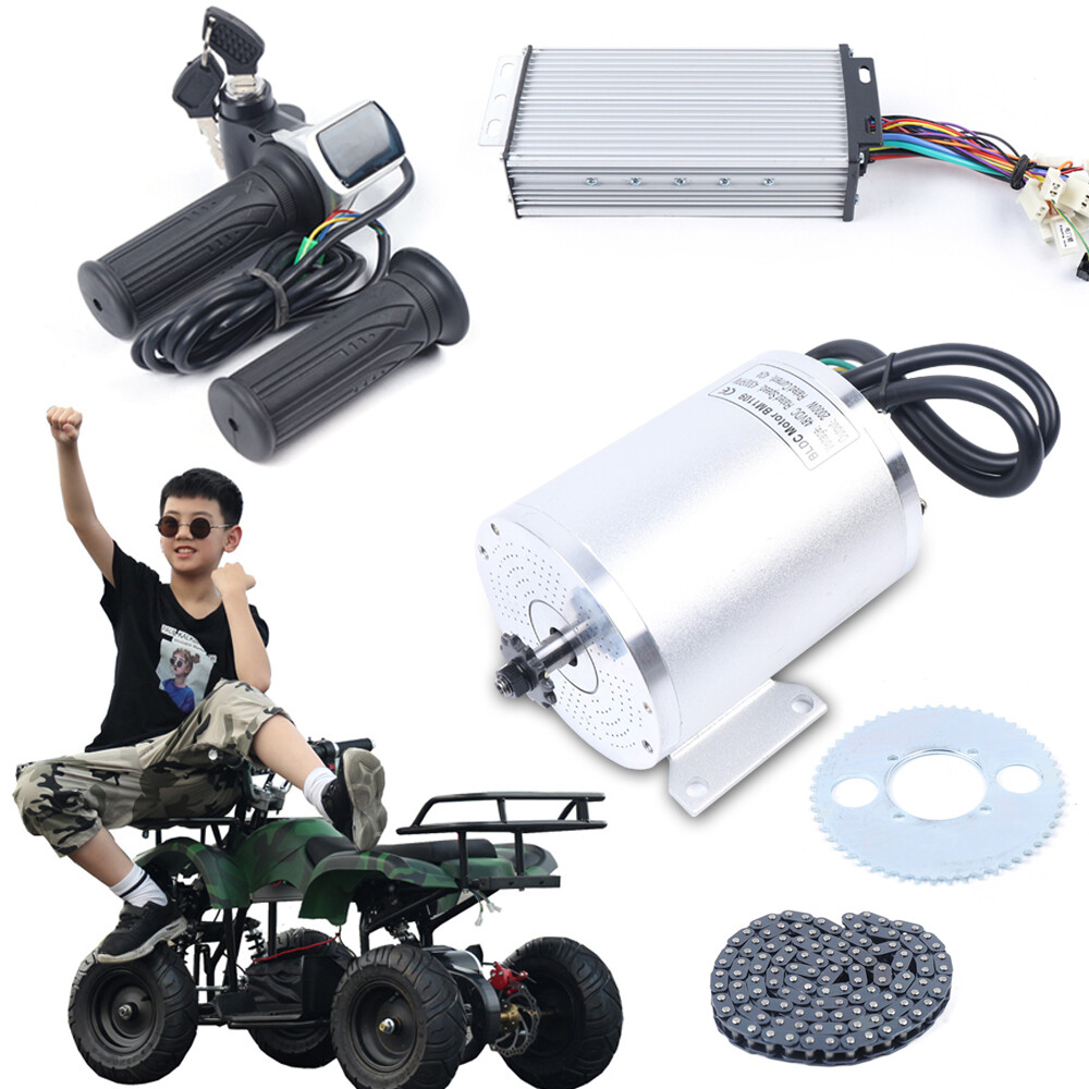 2000W 48V DC Electric Brushless Motor Kit For Electric Scooter E-Bike Go-Cart