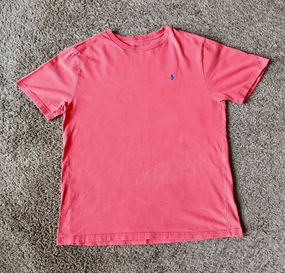 Polo Ralph Lauren T-Shirt Boys Size XL Orange Shirt