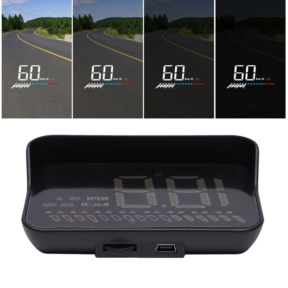 Universal HD Car GPS HUD Display with Speedometer and Overspeed Alarm