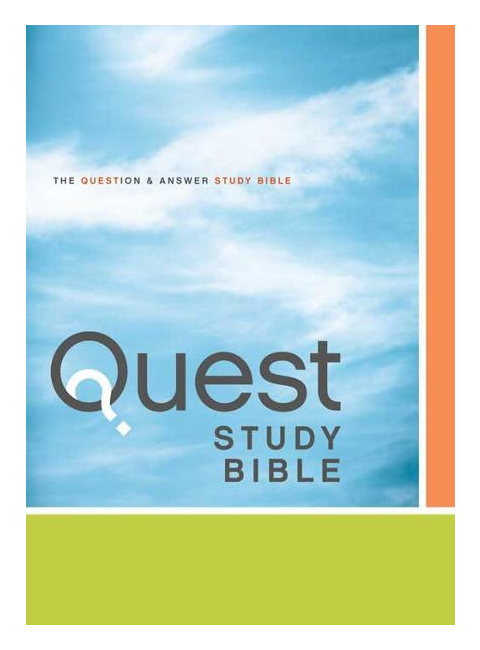 Niv Quest Study Bible : The Question and Answer Bible by Zondervan Staff ...