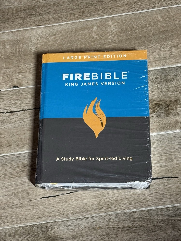 Fire Bible : King James Version  (2018, Hardcover, Large Print) READ DESCRIPTION