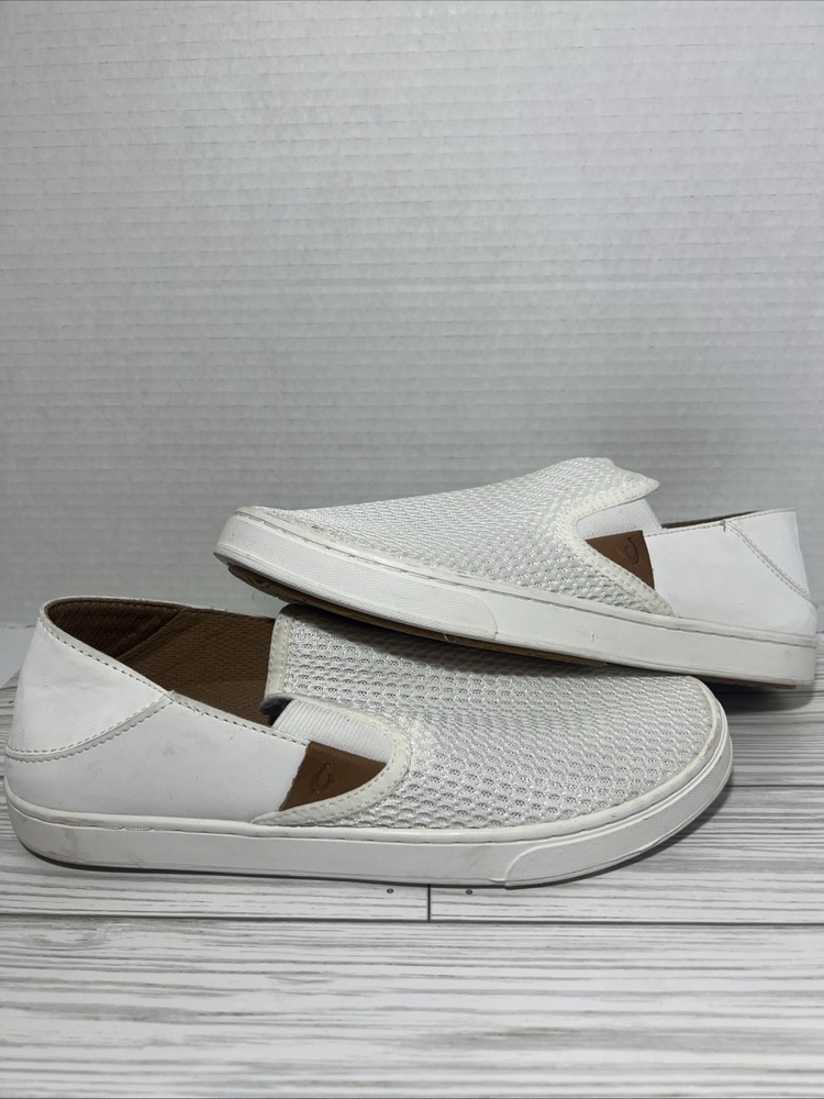 OLUKAI Pehuea Women's 8 Slip On Shoes Breathable Mesh Comfort Beach Everyday