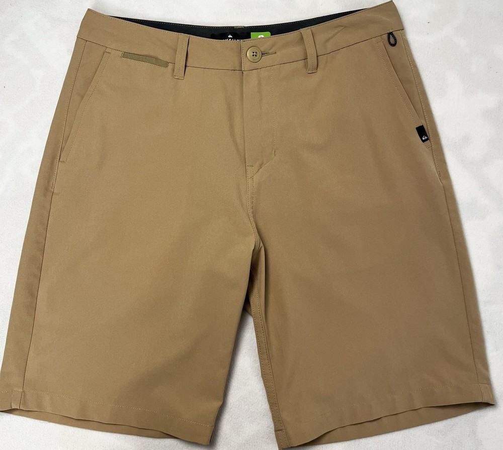 Quiksilver G.H. Bass & Co. Amphibian 4-Way Stretch Shorts Sz 30 Khaki Navy Lot 3
