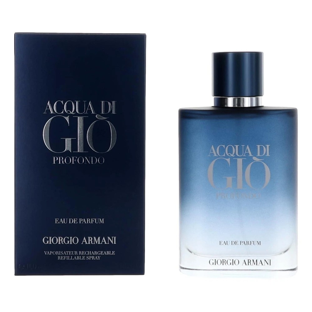 Acqua Di Gio Profondo by Giorgio Armani, 3.3 oz EDP Spray for Men New Box