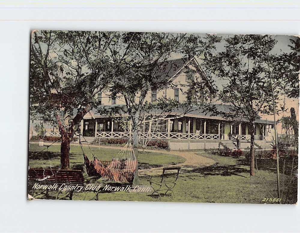 Postcard Norwalk Country Club Norwalk Connecticut USA