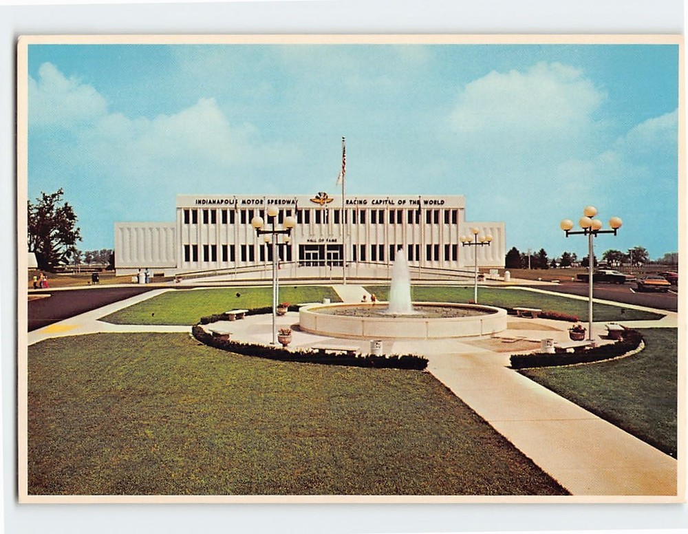 Postcard Indianapolis Motor Speedway Hall of Fame Indiana USA