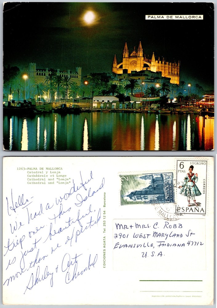 Continental Palma Cathedral Postcard