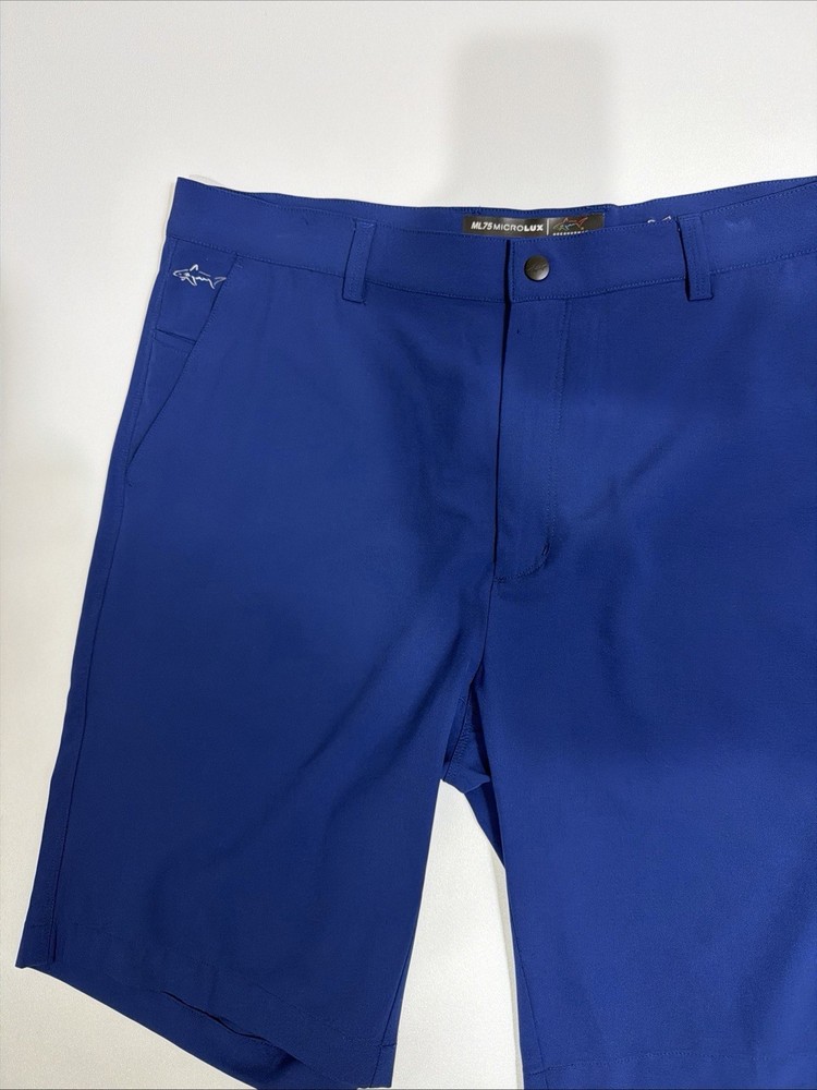 Greg Norman Stretch Royal Blue Shorts Men’s 36 Golf Preppy Casual Outdoor