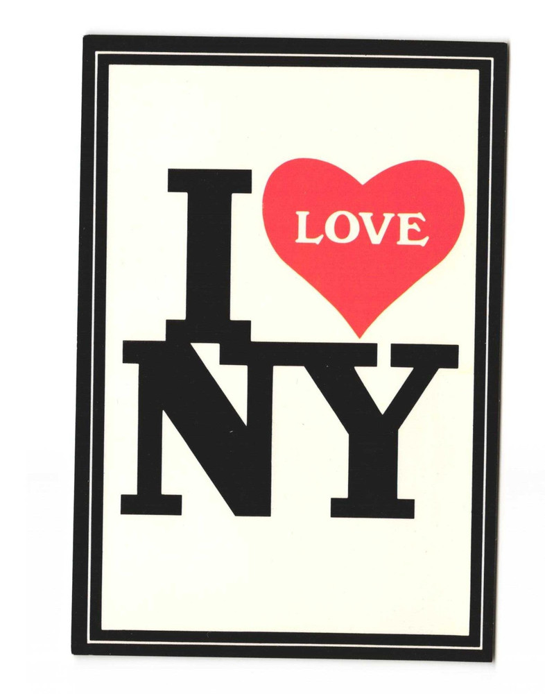 I love New York vintage postcard unposted