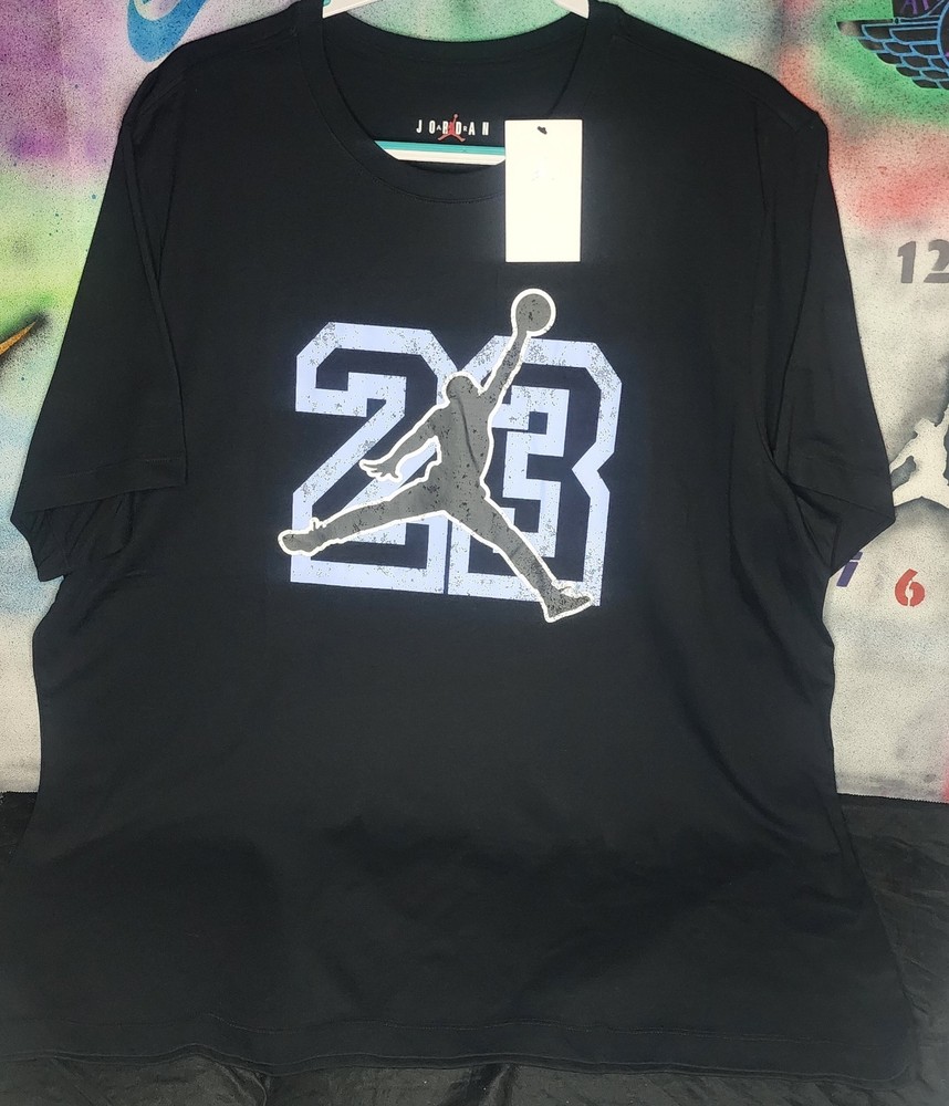 Jordan Men's 2XL Black Jumpman 23 Graphic Logo Crew Neck Short Sleeve T-Shirt