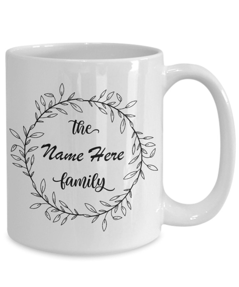 Taza de café regalos familiares La familia personalizada cumpleaños Navidad idea de regalo 11