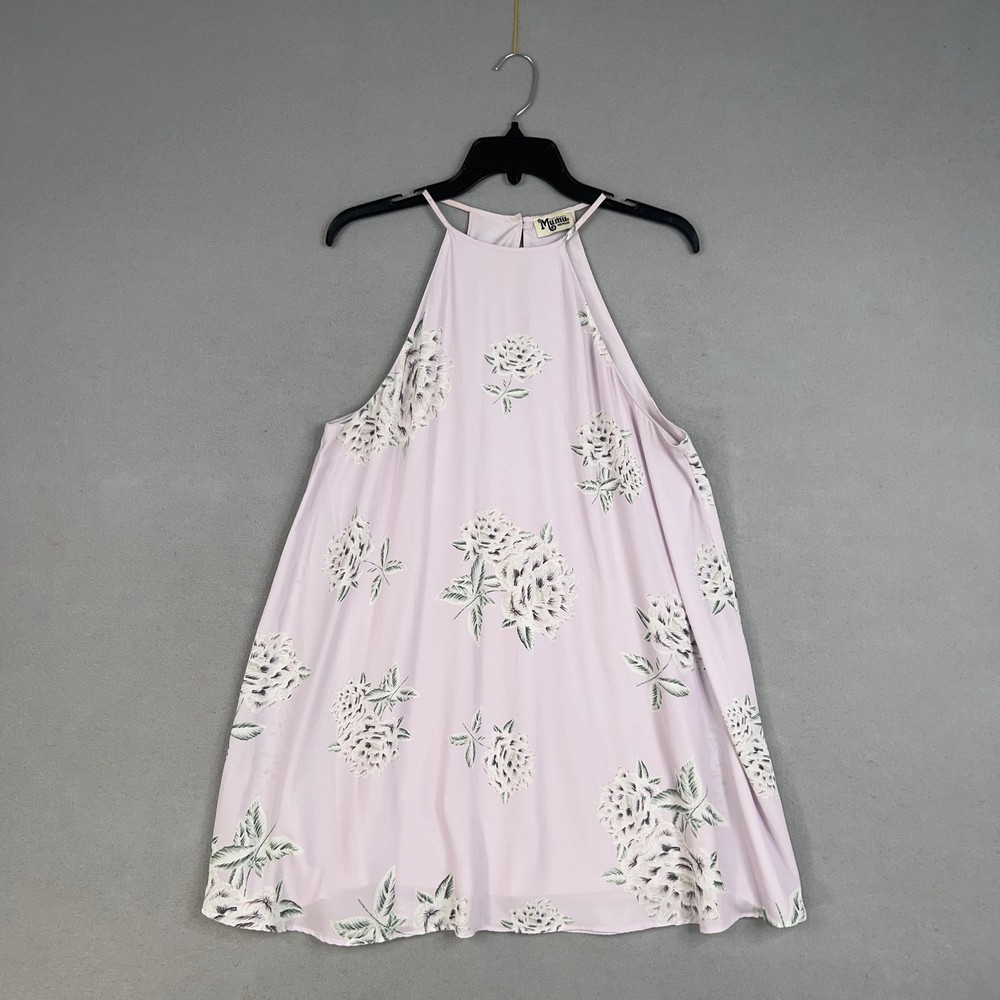Show Me Your Mumu Dress Womens Medium Lavender Gomez Mini Halter USA