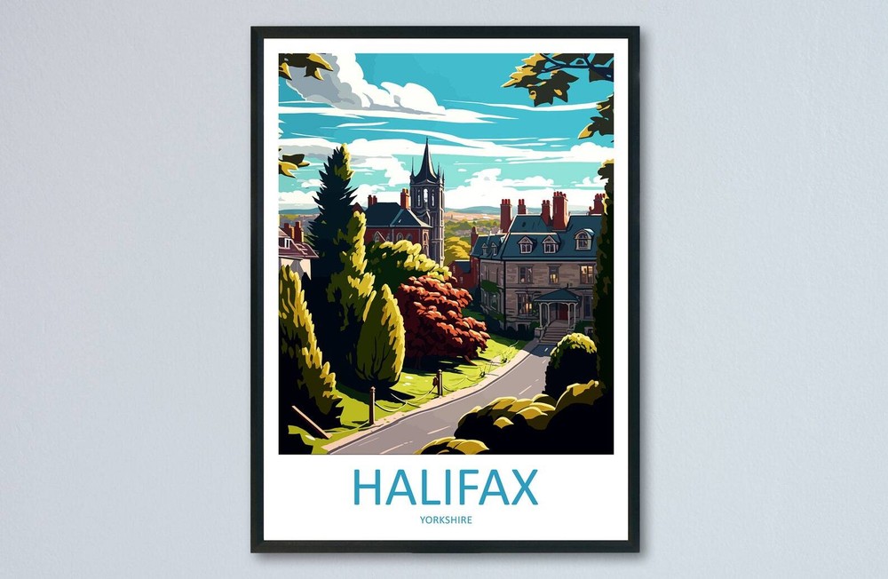 Halifax Travel Print Wall Art Halifax Wall Hanging Home Dcor Halifax Gift Art