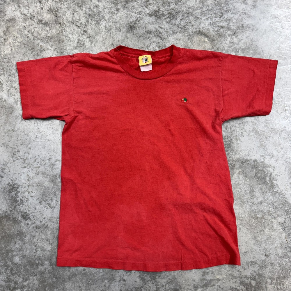Vintage Duck Head Shirt Mens Medium Red Duck Logo Embroidered Tee Top 90s