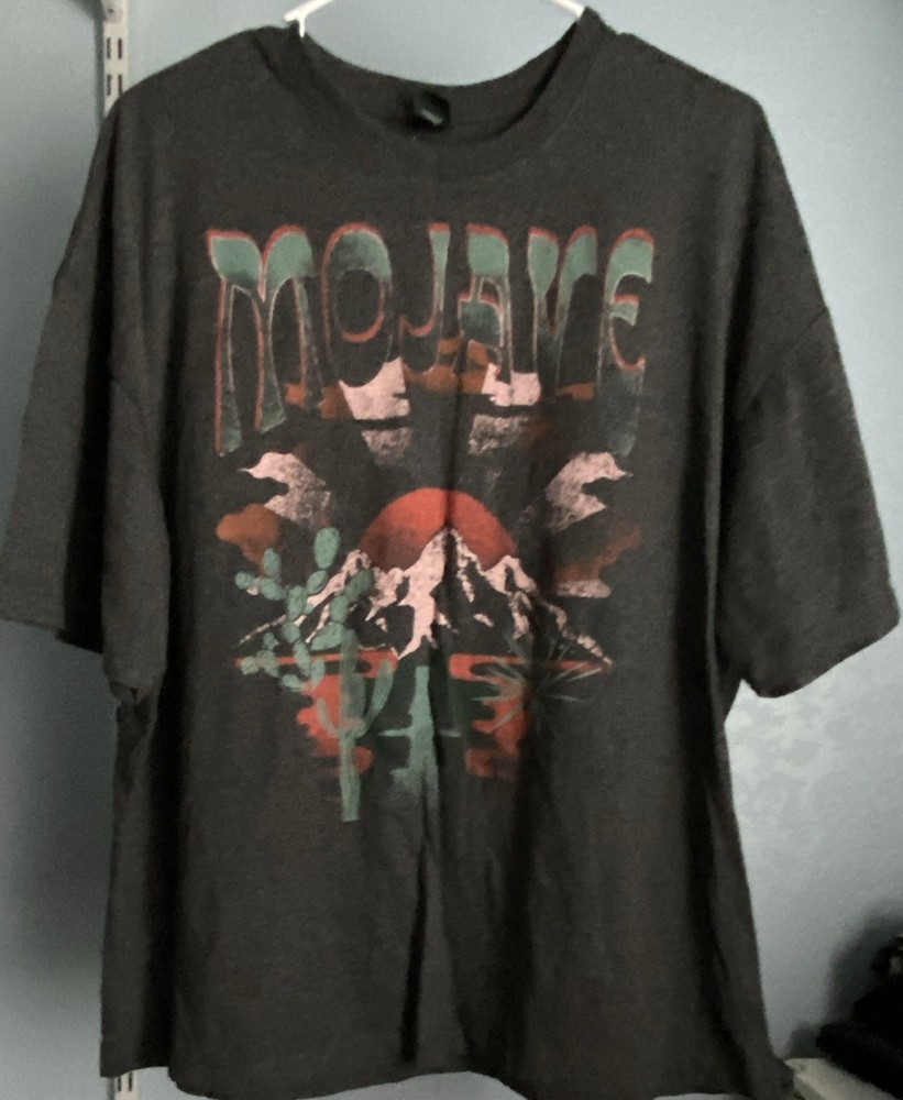 Wild Fable Men's XL Gray Graphic Print Logo Crew Neck Short Sleeve T-Shirt