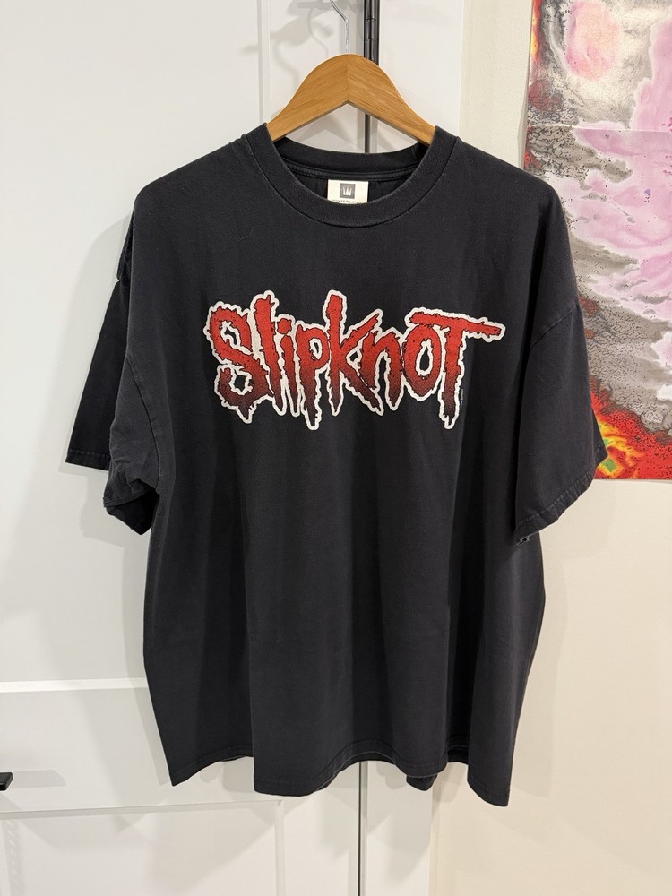 Vintage 2001 Slipknot Iowa Band T Shirt Winterland Size 2XL XXL