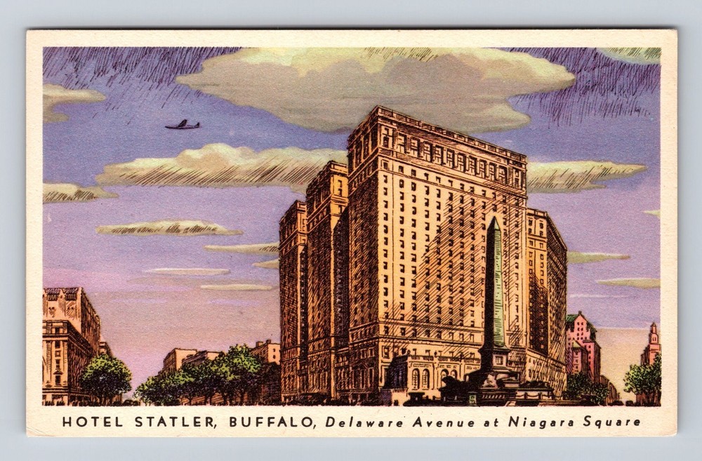 Buffalo NY-New York Hotel Statler Vintage Postcard