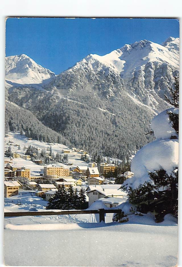 Postcard Panoramic View Lenzerheide Switzerland