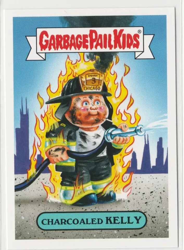 Charcoaled Kelly Garbage Pail Kids GPK 2016 Prime Slime Trashy TV Card #2a