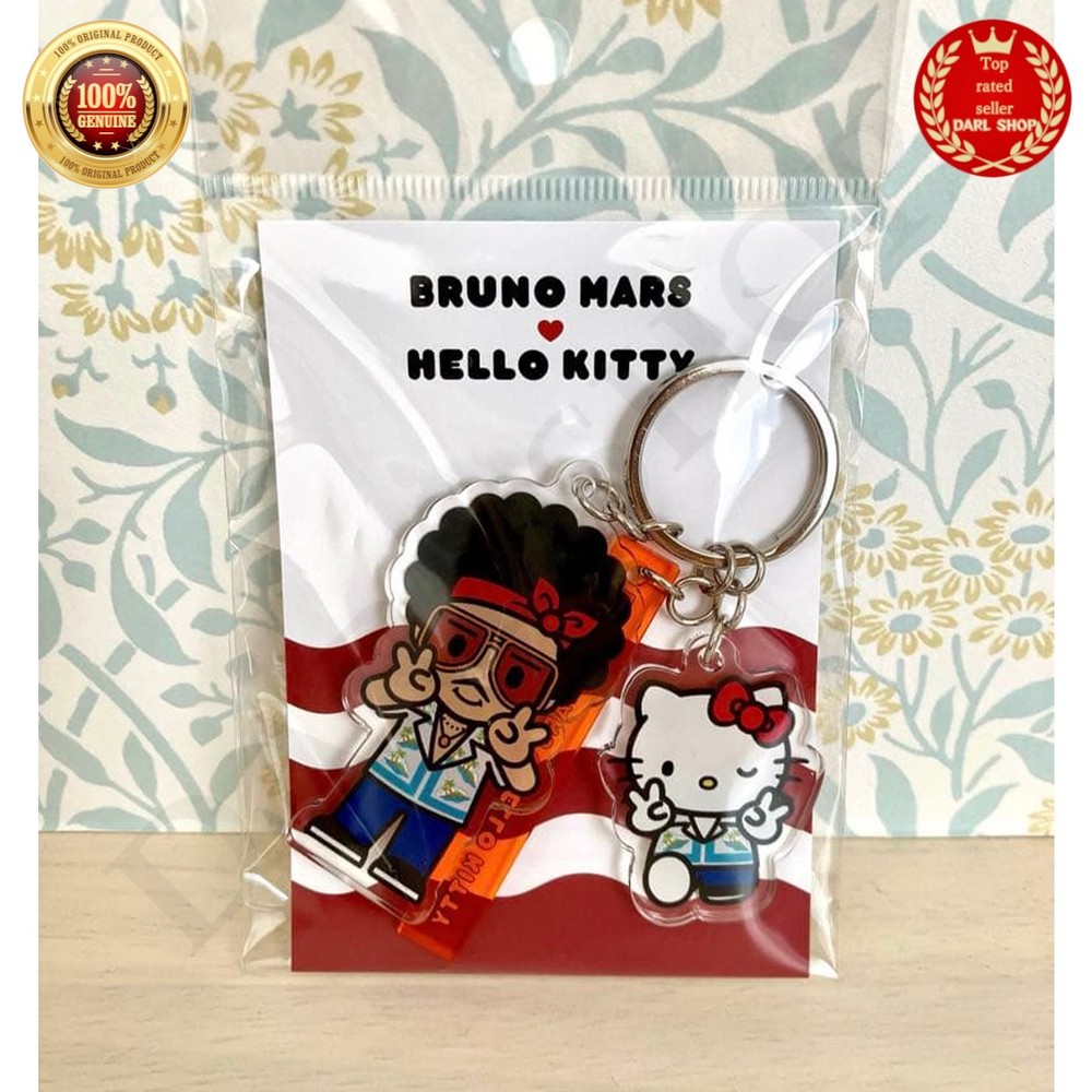 BRUNO MARS x HELLO KITTY Acrylic Key Chain Sanrio Collaboration Japan Limited