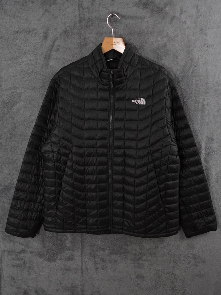 North Face Jacket Mens XL Black Thermoball Puffer Insulated Outdoor Hiking Walk