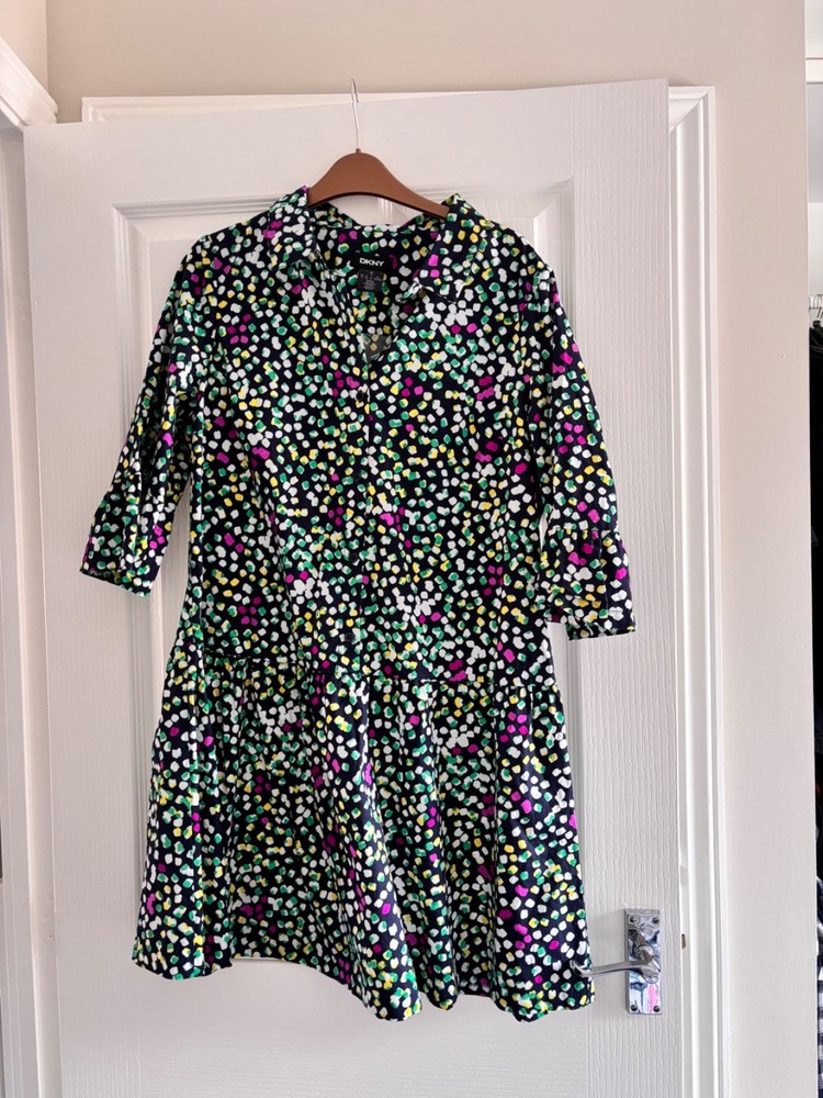 Beautiful colourful DKNY dress. Size 16 BNWOT